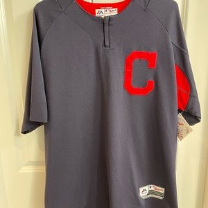 Cleveland Batting practice pullover jersey. Worn in spring training.